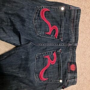 Rock & Republic Jeans with Pink stitching Y2K